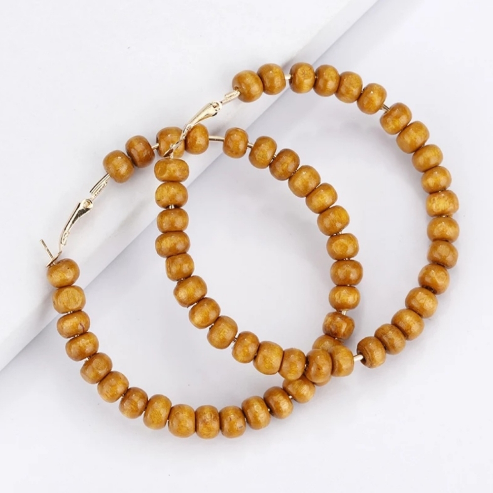 Miranda Wooden Hoops - Warm